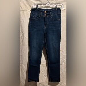 No Boundaries Dark Blue High-Rise Stretch Capris